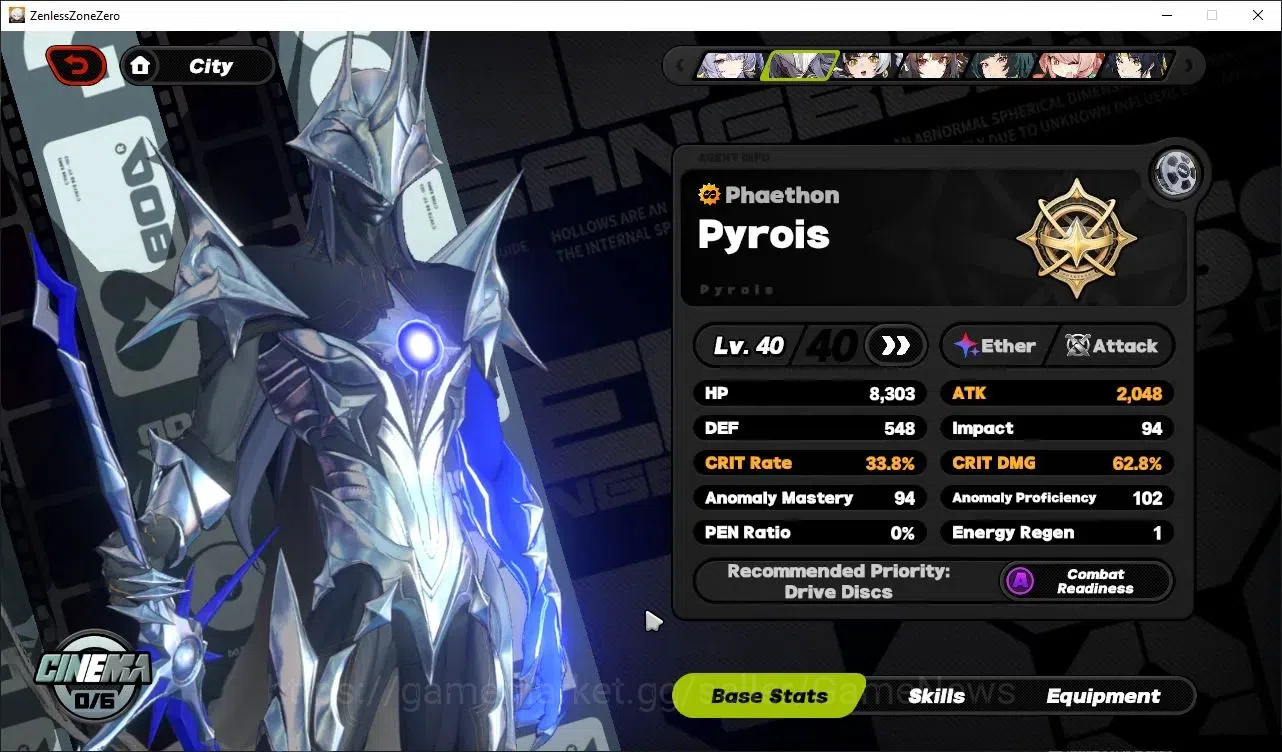 Zenless Zone Zero Accounts Starter ASIA|IK 39|1,1K Chrome|7 LMT 1 PremTeam[(Ye 9