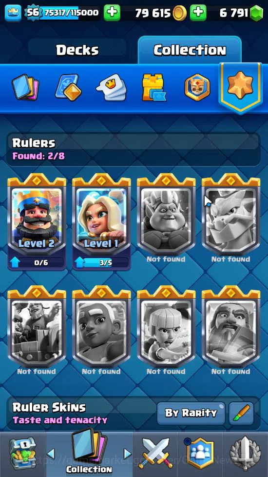 Clash Royale Accounts Lv 56|Trophy 9591|KTL 15|Limited Skin|Card 121|3 H image 3