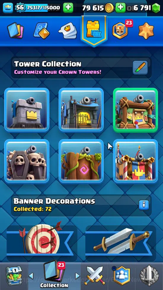 Clash Royale Accounts Lv 56|Trophy 9591|KTL 15|Limited Skin|Card 121|3 H image 7