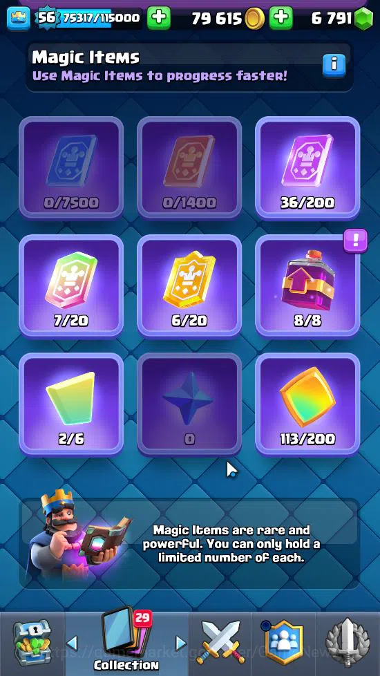 Clash Royale Accounts Lv 56|Trophy 9591|KTL 15|Limited Skin|Card 121|3 H image 9