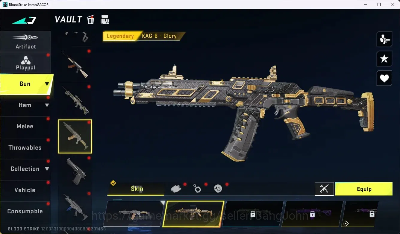 Blood Strike Accounts ASIA|1 Ultra Scar-Molten Core|12 Legendary Gun|Str image 5