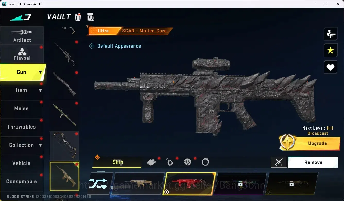 Blood Strike Accounts ASIA|1 Ultra Scar-Molten Core|12 Legendary Gun|Str image 8