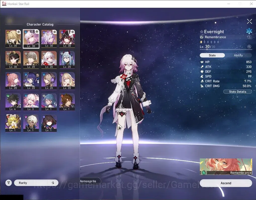 Honkai Star Rail Accounts Asia|TL 18|5 Limited| Evernight, Castorice, Luocha image 4