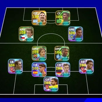 eFootball Accounts High-End Kolektif 3257+ Messi x Romario x  Rosicky x  Rogers x Edmilson x  Cubarsi x David Raya x