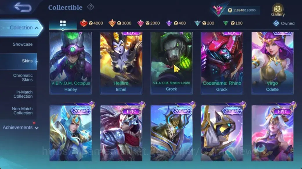 Mobile Legends: Bang Bang Accounts Hero 133|Skin 408|High Glory 71|Legend Lunox,Narut image 10