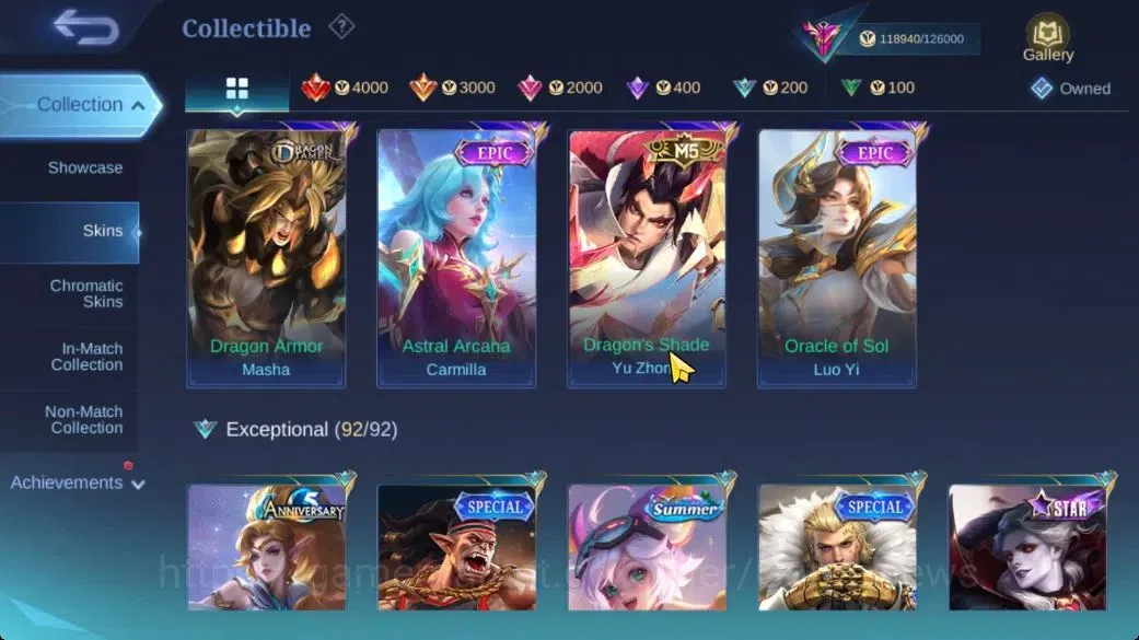 Mobile Legends: Bang Bang Accounts Hero 133|Skin 408|High Glory 71|Legend Lunox,Narut image 13