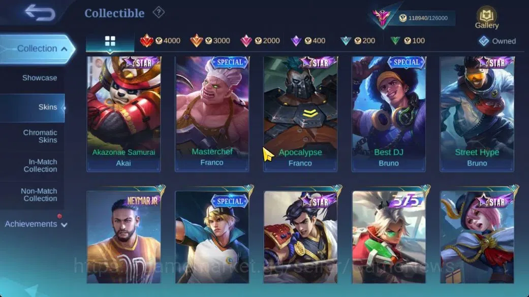 Mobile Legends: Bang Bang Accounts Hero 133|Skin 408|High Glory 71|Legend Lunox,Narut image 14
