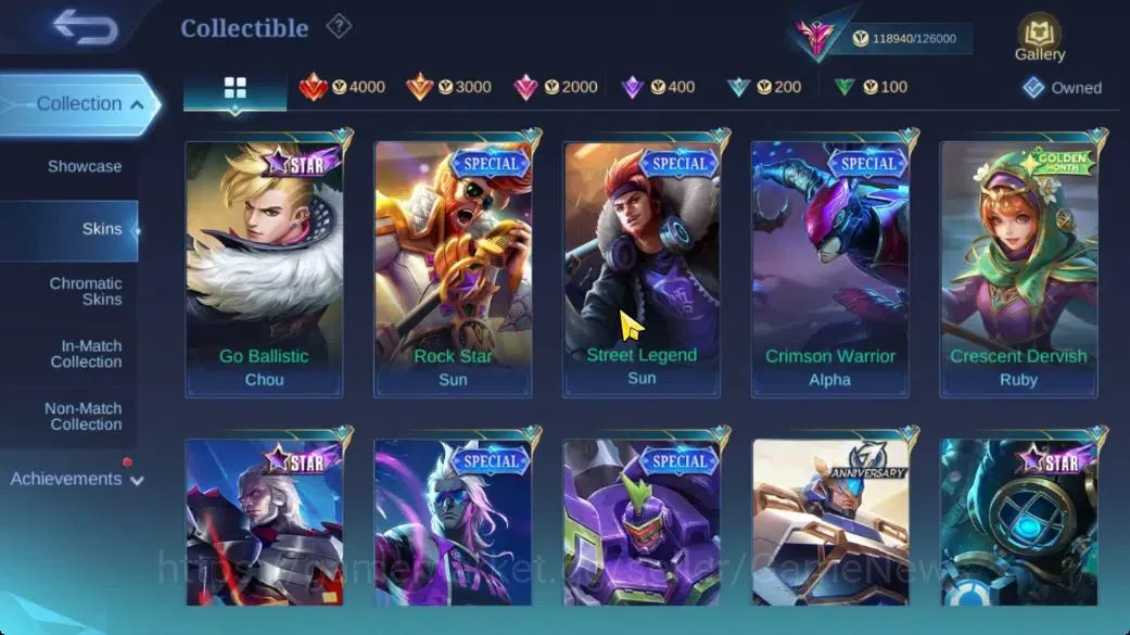 Mobile Legends: Bang Bang Accounts Hero 133|Skin 408|High Glory 71|Legend Lunox,Narut image 16