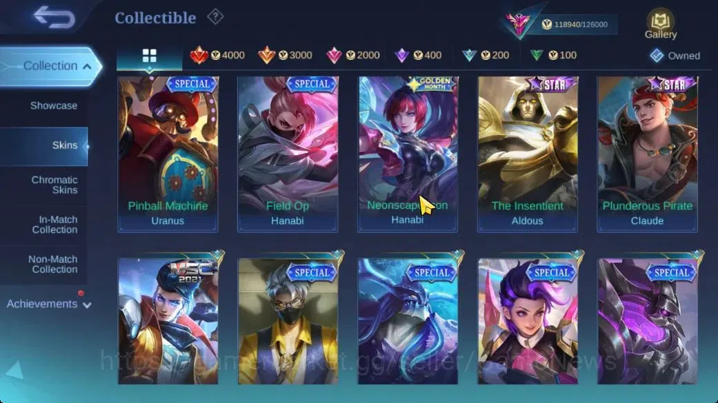 Mobile Legends: Bang Bang Accounts Hero 133|Skin 408|High Glory 71|Legend Lunox,Narut image 19