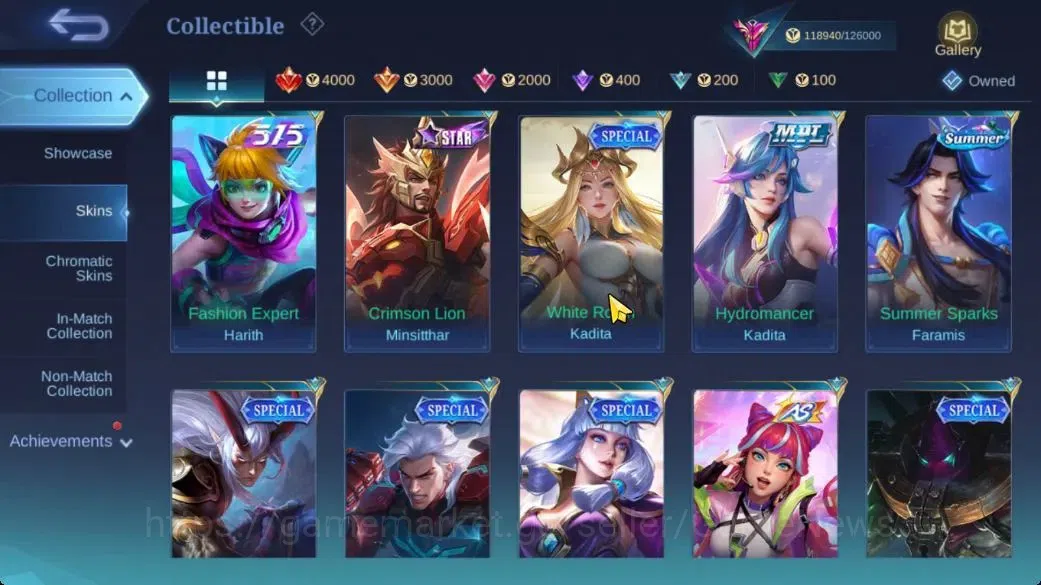 Mobile Legends: Bang Bang Accounts Hero 133|Skin 408|High Glory 71|Legend Lunox,Narut image 20