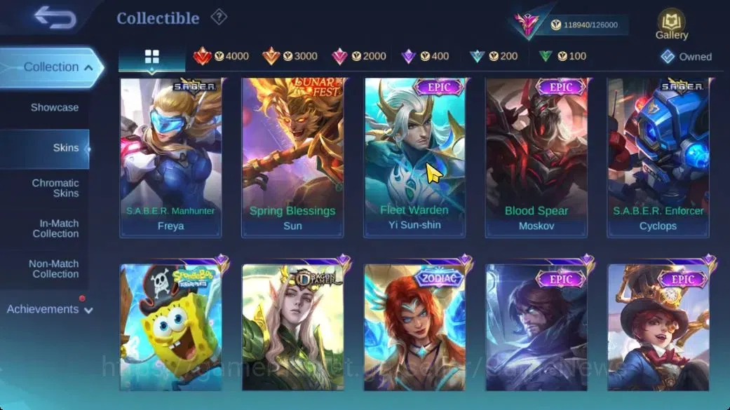 Mobile Legends: Bang Bang Accounts Hero 133|Skin 408|High Glory 71|Legend Lunox,Narut image 9