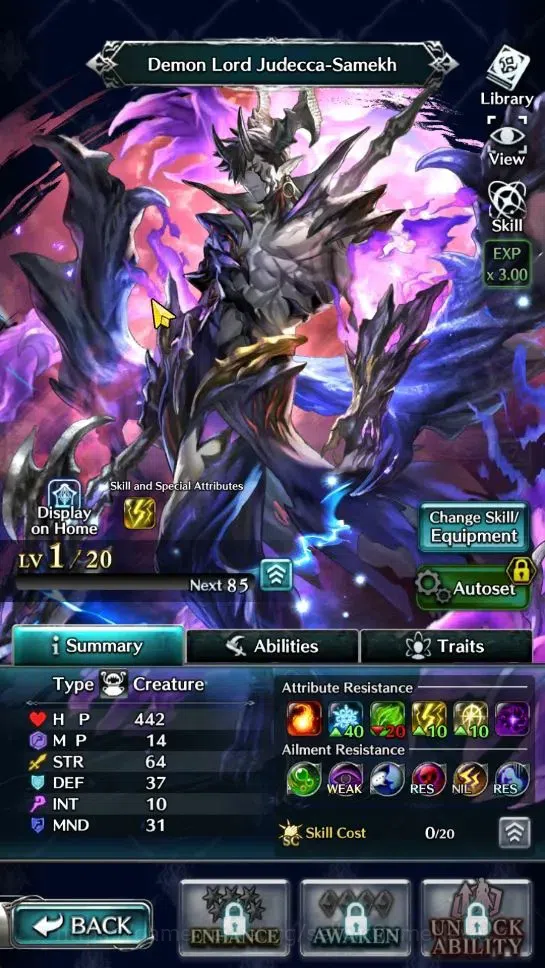 Last Cloudia Accounts Endgame GLOBAL | Rank 7 | Top Tier Unit [DL Judecca-Samekh,Goddess Lilaha,AoG Labyreth,KoG Mauna] | 1 2