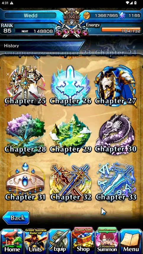 Grand Summoners Accounts Global|Rank 85|1165 cc|17 Ascend 8 TW|(Houka,S Miy image 9