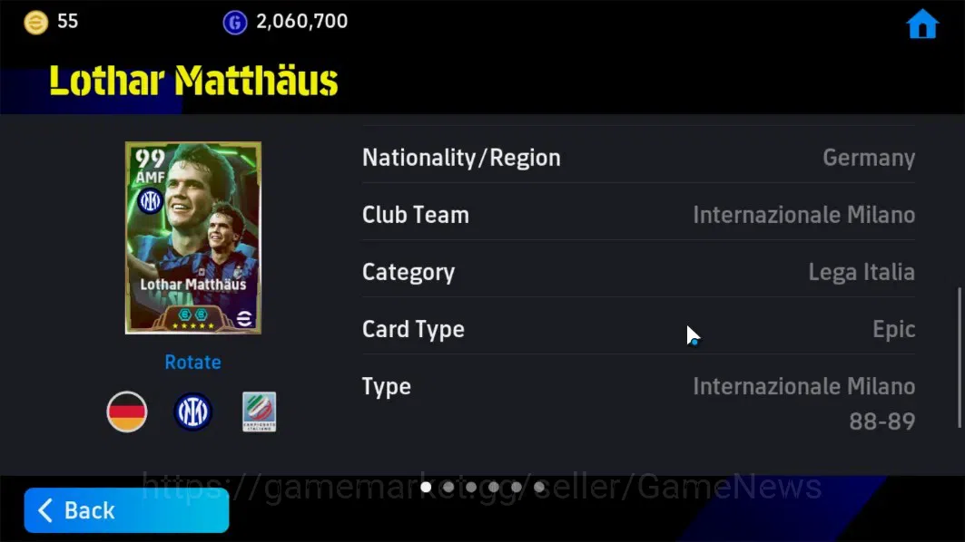 eFootball Accounts Android|Epic Lothar Matthaus,Giorgio Chiellini,Xab image 10
