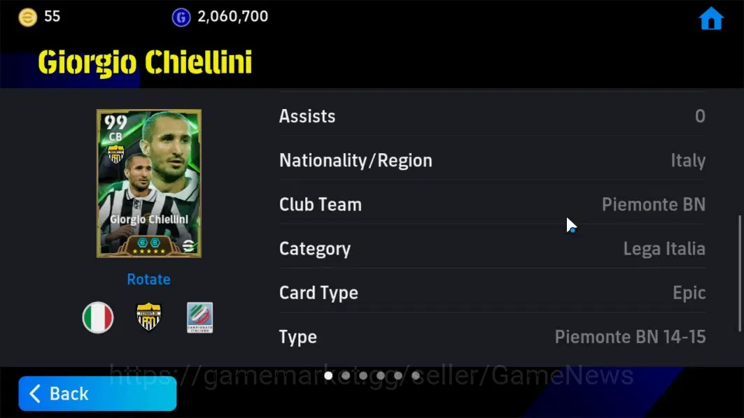 eFootball Accounts Android|Epic Lothar Matthaus,Giorgio Chiellini,Xab image 13