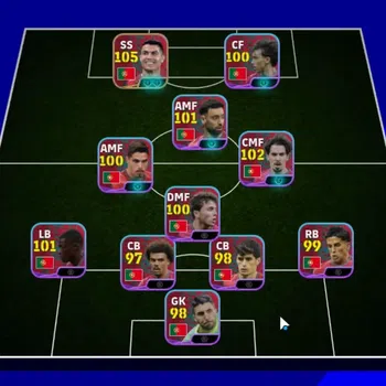 eFootball Accounts Legends & Iconic Players Android|Team Pack Portugal'26|Epic Cristiano Ronaldo,Steven Gerrard,Andriy