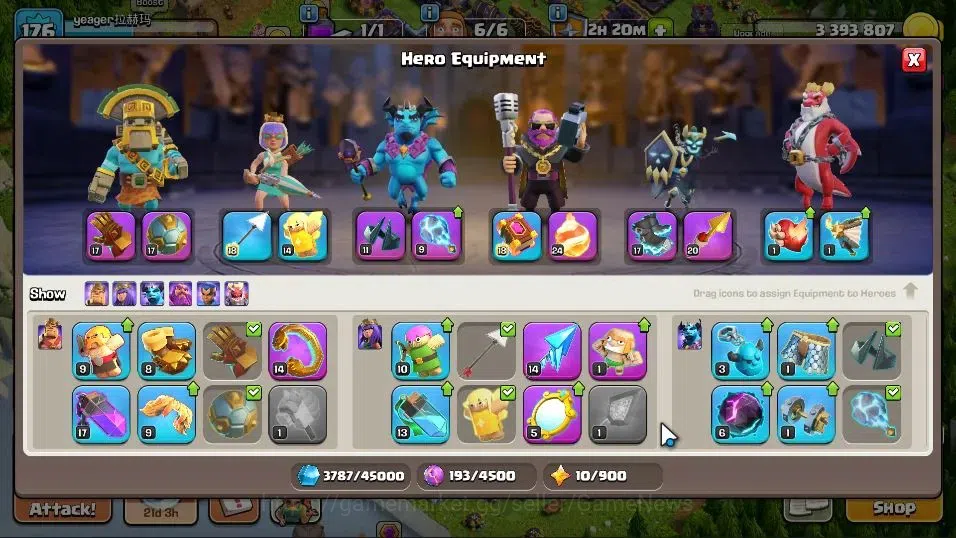 Clash of Clans Accounts TH 15-BH 9|LV 176|HH 9|Limited Skin|BK 74,AQ 75,GW image 10
