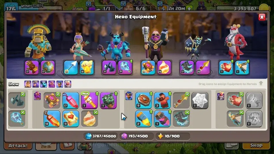 Clash of Clans Accounts TH 15-BH 9|LV 176|HH 9|Limited Skin|BK 74,AQ 75,GW image 11