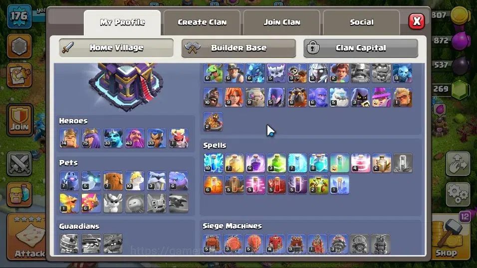 Clash of Clans Accounts TH 15-BH 9|LV 176|HH 9|Limited Skin|BK 74,AQ 75,GW image 3