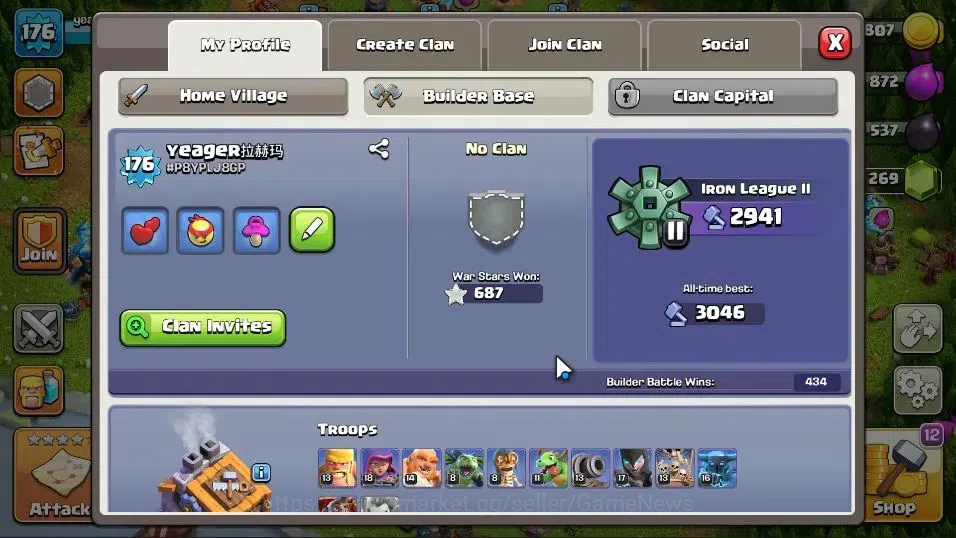 Clash of Clans Accounts TH 15-BH 9|LV 176|HH 9|Limited Skin|BK 74,AQ 75,GW image 4