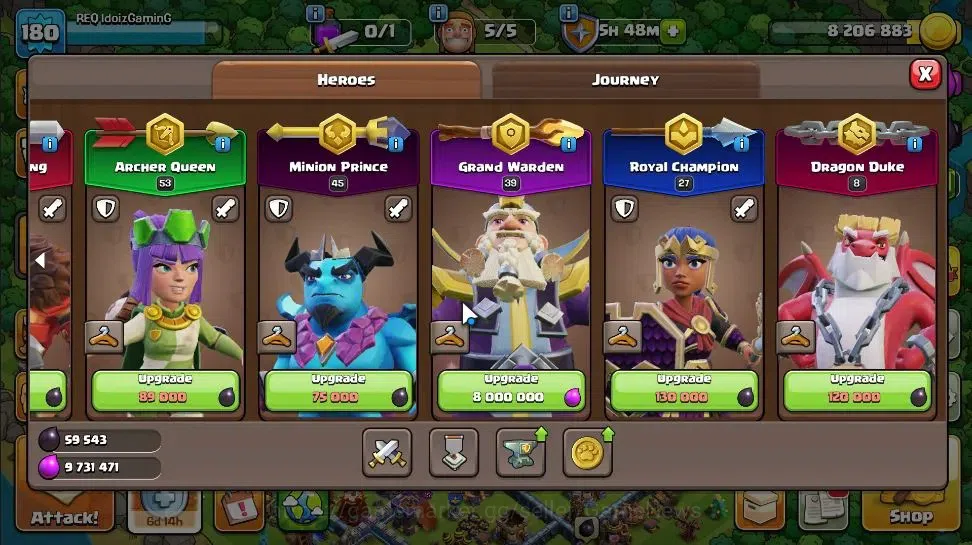 Clash of Clans Accounts LV 180|TH 18|HH 10|Limited Skin|BK 53,AQ 53,MP 45, image 9