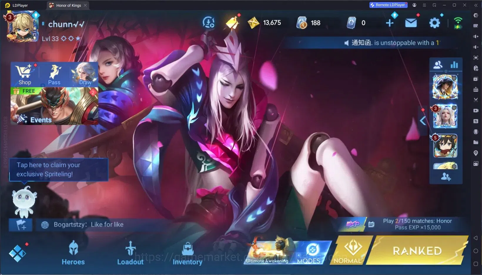 Honor of Kings Accounts Global | 40H 14S | 2 LEGEND skins, WORLDLY (brown image 1
