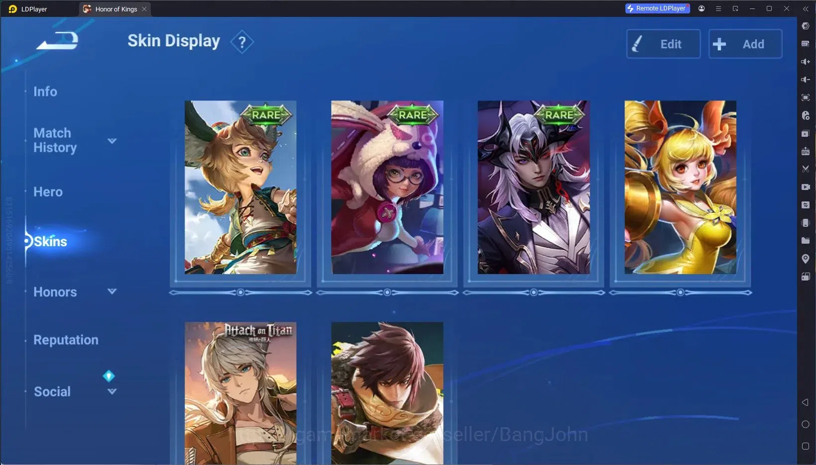 Honor of Kings Accounts Global | 40H 14S | 2 LEGEND skins, WORLDLY (brown image 4