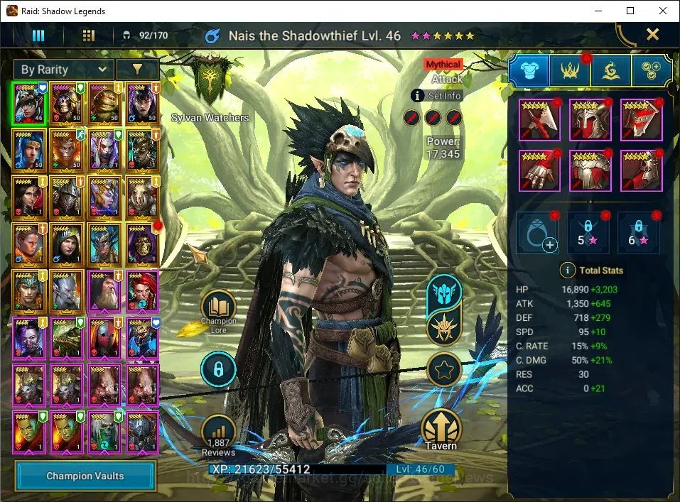 Raid: Shadow Legends Accounts Lv13 294K Power|1 Mythic(Siegfrund)|17 Legend(Ninj image 4