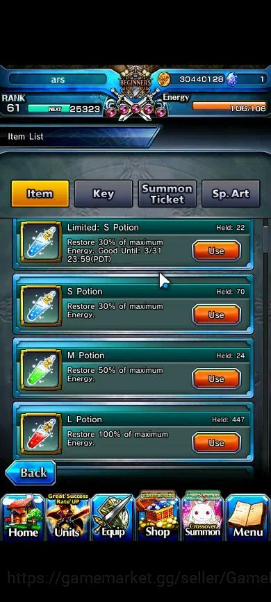 Grand Summoners Accounts End-Game Global|Rank 61|16 Ascend|MiyuTW,ChloeTW,MikotoTW,Beta,Luvia&Rin,Cestina,Etc|Lpot 2