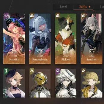 Reverse: 1999 Accounts Midgame GLOBAL|Lv 56|12 (*6 Crew) 3 Limit|Rhiannon P5,Nautika P5,Anjo Nala + Psy|Semmelweis