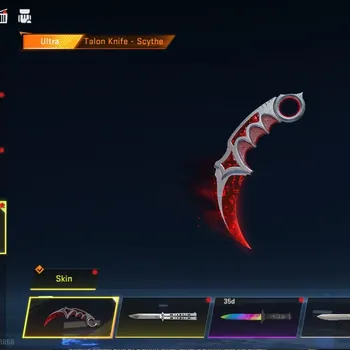 Blood Strike Accounts Collab Skin Asia|Eternal MP7-Tidesong Lv4,Deagel+Ultra Melee Talon Scythe,Staff|Collab AOT Female