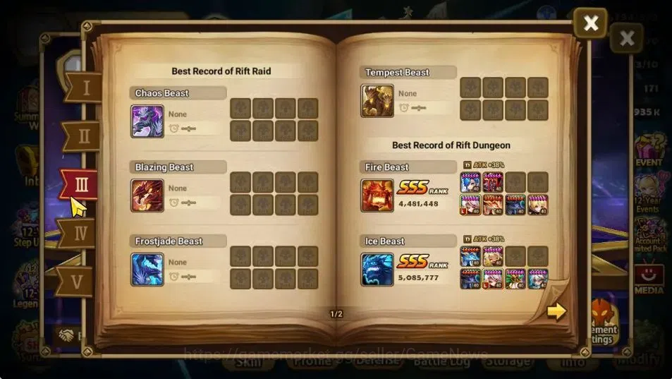 Summoners War: Sky Arena Accounts End-Game GLOBAL Lv 66|1 LD[Birgitta]|15 Total NB5[Savannah,Oliver,Riley,Etc]+46 5