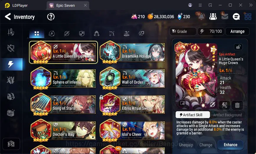 Epic Seven Accounts Global Unverif | 2ML | Sigret | Muwi | Fenne | Vli image 11