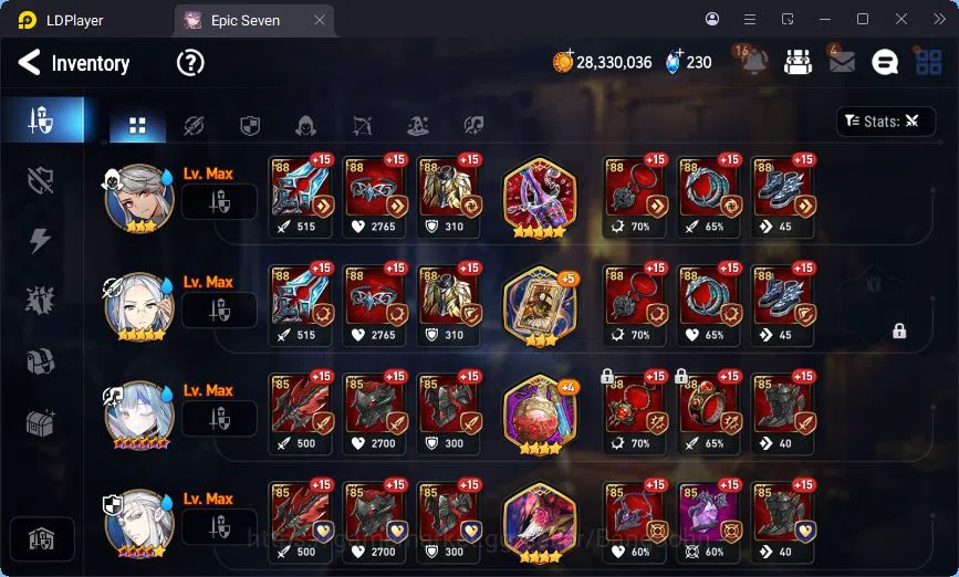 Epic Seven Accounts Global Unverif | 2ML | Sigret | Muwi | Fenne | Vli image 13