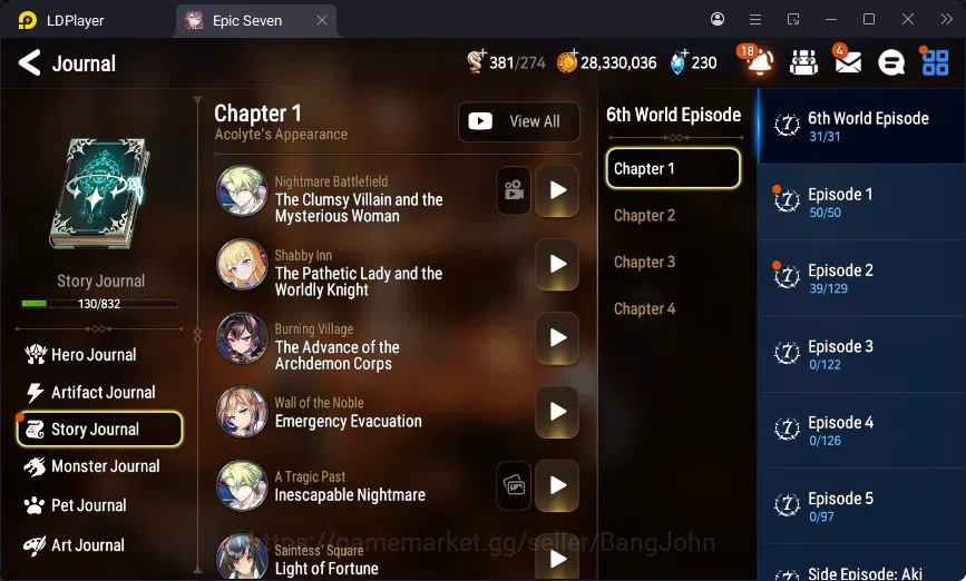 Epic Seven Accounts Global Unverif | 2ML | Sigret | Muwi | Fenne | Vli image 20