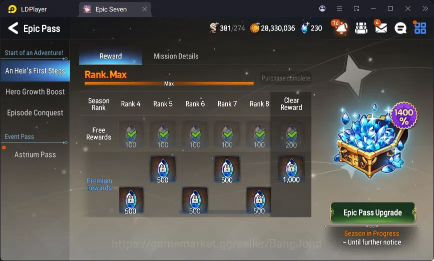 Epic Seven Accounts Global Unverif | 2ML | Sigret | Muwi | Fenne | Vli image 6