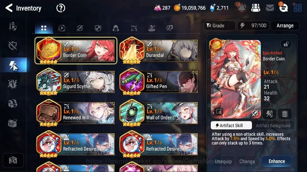 Epic Seven Accounts GLOBAL UnVerif|New Era|5 ML (SN Yulha,Rhiana&Lucel image 19