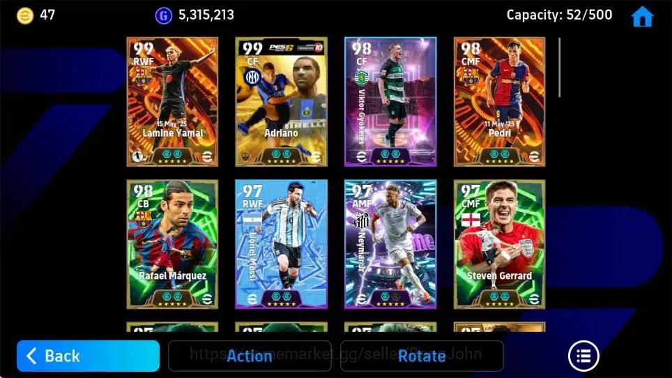 eFootball Accounts Mobile|PW 3036|Legendary Messi,Ronaldo,Iniesta,Bas image 3