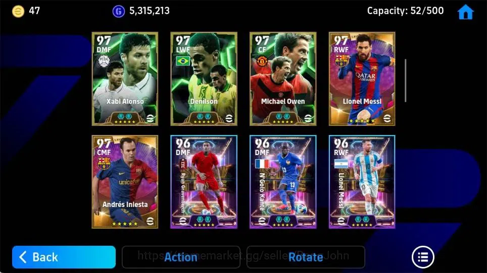 eFootball Accounts Mobile|PW 3036|Legendary Messi,Ronaldo,Iniesta,Bas image 4