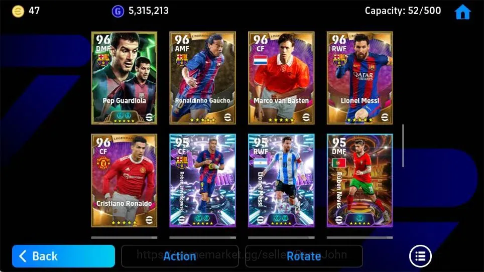 eFootball Accounts Mobile|PW 3036|Legendary Messi,Ronaldo,Iniesta,Bas image 6