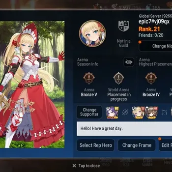 Epic Seven Accounts Starter Global Unverif|Starter|3 ML(Lisette,FCecilia,Solitaria)|PoH9,MoR7+Bless ON|Stove(ES1447Z)
