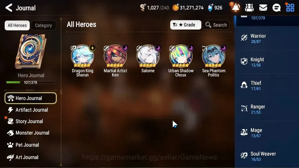 Epic Seven Accounts Starter GLOBAL Unverif|5 ML(Salome,DK Sharun,SP Politis,US Choux,MA Ken)+AS 6