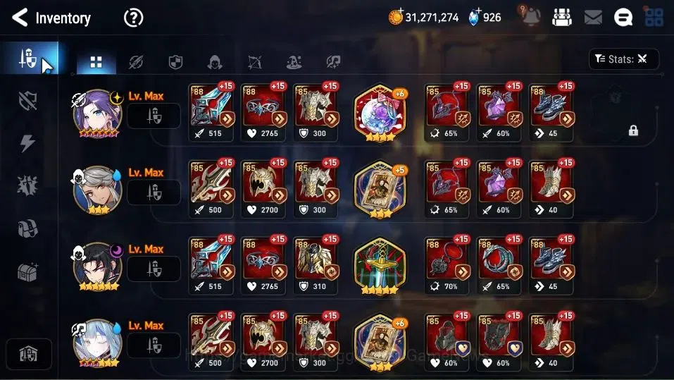 Epic Seven Accounts Starter GLOBAL Unverif|5 ML(Salome,DK Sharun,SP Politis,US Choux,MA Ken)+AS 9