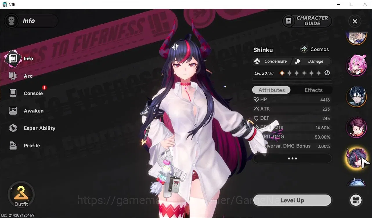 Neverness to Everness Accounts GLOBAL SEA|HL 50|TL 41|9 SSR 5 Limit[(NanalyA3,Shinku,Chaos,Lacrimosa,Hotori)+Sign]|Porsche 5