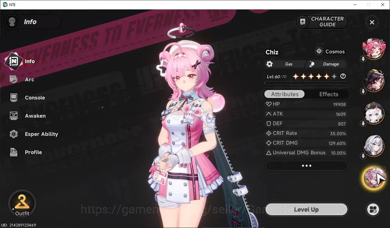 Neverness to Everness Accounts GLOBAL SEA|HL 50|TL 41|9 SSR 5 Limit[(NanalyA3,Shinku,Chaos,Lacrimosa,Hotori)+Sign]|Porsche 7