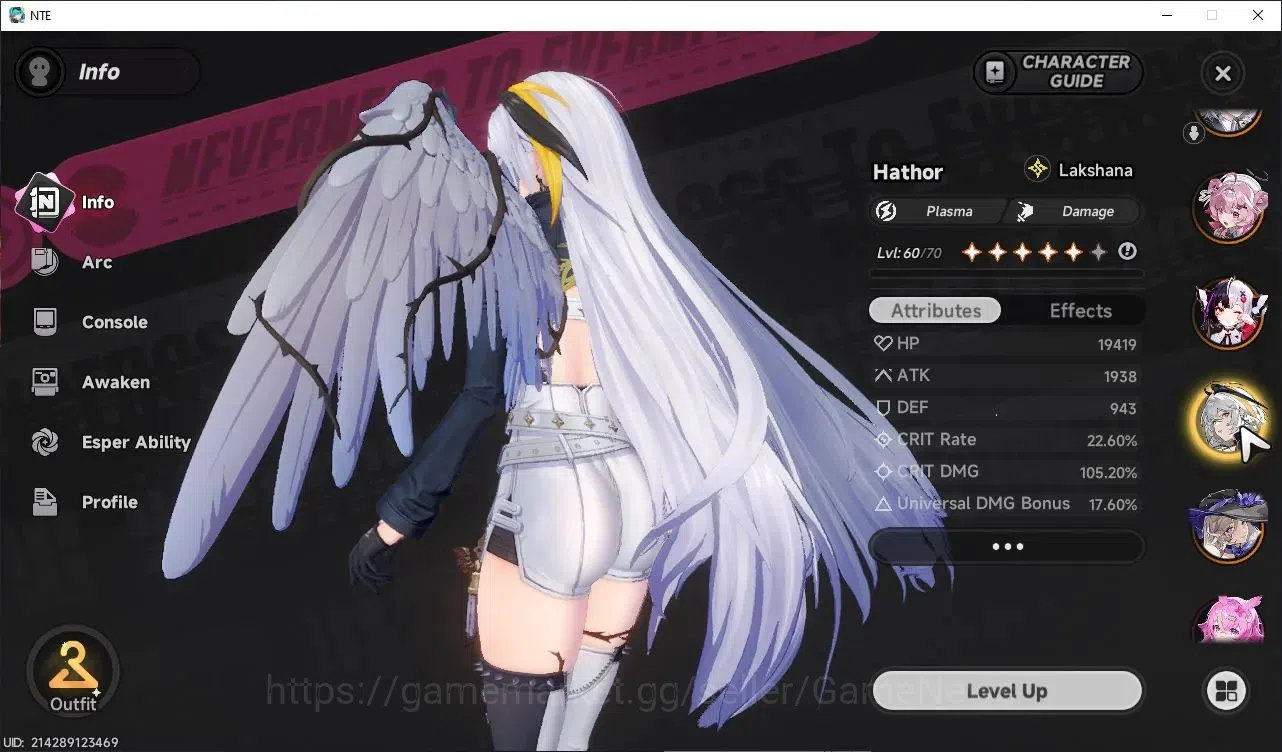 Neverness to Everness Accounts GLOBAL SEA|HL 50|TL 41|9 SSR 5 Limit[(NanalyA3,Shinku,Chaos,Lacrimosa,Hotori)+Sign]|Porsche 8