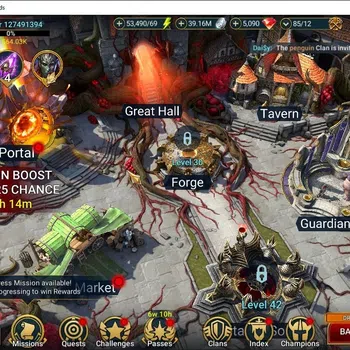 Raid: Shadow Legends Mid-Game Lv 18|619K Power|17 Legend(Artak,Ninja,Rathalos,Wu image 1