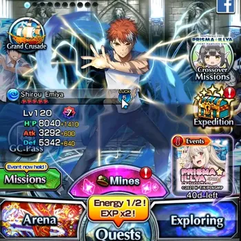 Grand Summoners Accounts End-Game Global|Rank 105|19 Ascend 20 TW (Touma K,S Emiya,S Miyu,Chloe,DL Rimuru,Stark,Momo)+TW