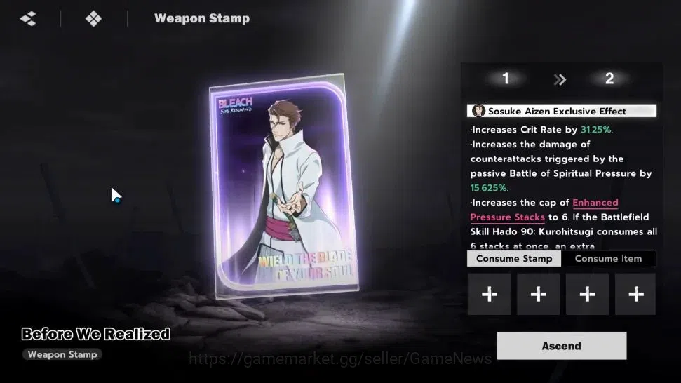 BLEACH: Soul Resonance Accounts A PLUS EU |Fresh Starter LV 3|2 SSR Sosuke Aizen + image 3