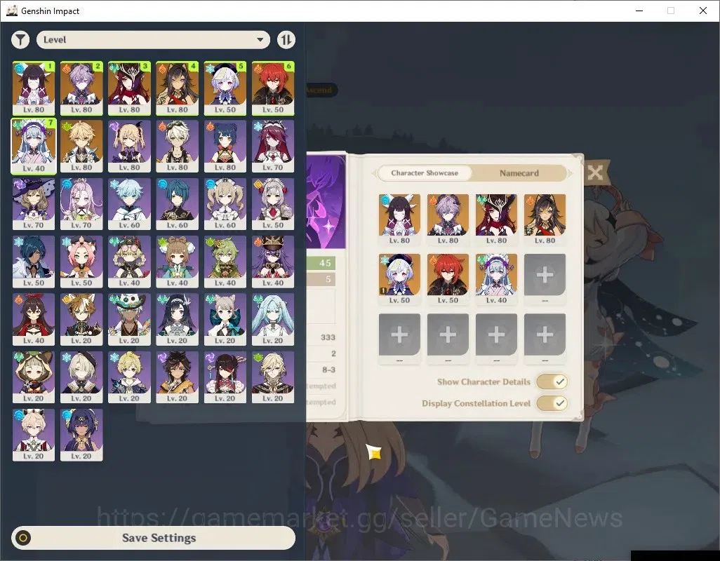 Genshin Impact Accounts ASIA|AR 46|3Limited+4(*5Standard)+1(*5Wep)|Durin,C image 2